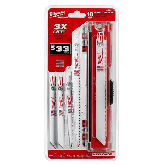 Milwaukee 10-Piece SAWZALL General Purpose Blade Set