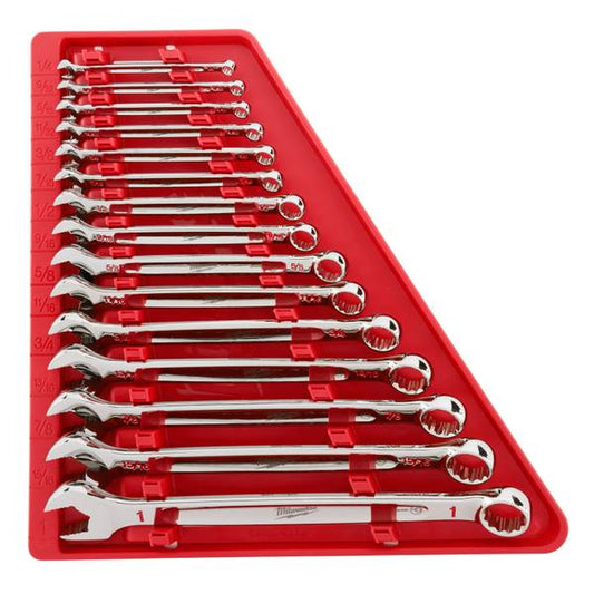 Milwaukee 15-Piece Combo Wrench SAE Kit