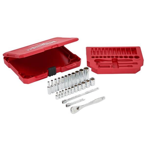 Milwaukee 1/4" Drive SAE Socket Set