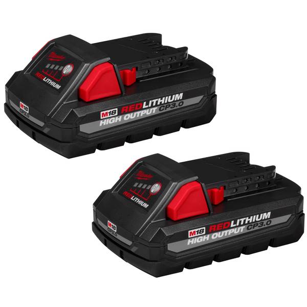 Milwaukee 48-11-1837 M18 18V HIGH OUTPUT CP 3.0Ah Battery 2-Pack