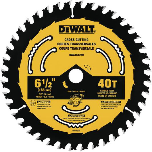 DEWALT 6 1/2" 40T Saw Blade