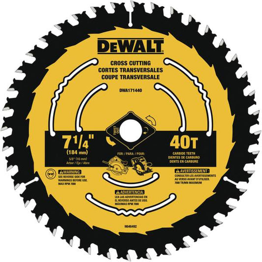 DEWALT 7-1/4" 40T Saw Blade