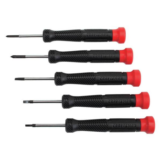 Craftsman 5 Piece Precision Bi-Material Screwdriver Set