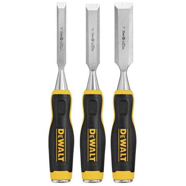 DEWALT 3 Piece Wood Chisel Set