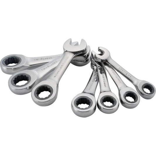 Craftsman 7 Piece Metric Stub Ratcheting Combo Wrench Set