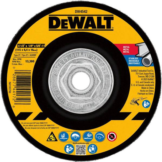 DEWALT 4-1/2" x 1/4" x 5/8"-11 Fast Cutting Abrasive