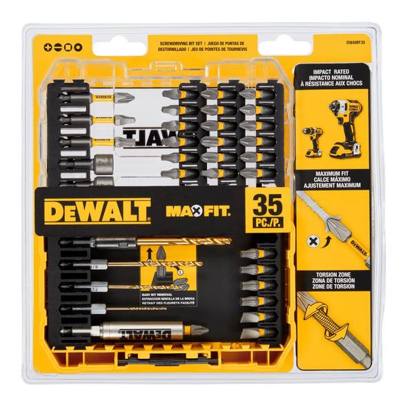 DEWALT 35 Piece Max Fit Screwdriving Bit Set with ToughCase+ System