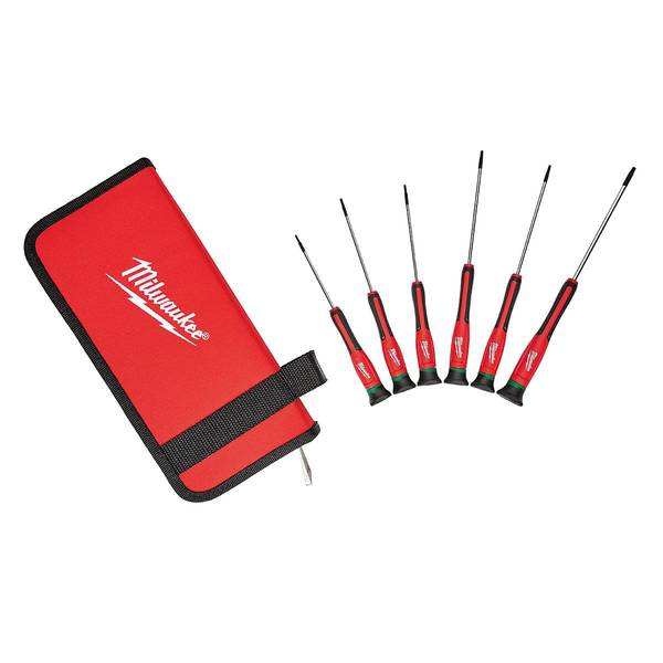 Milwaukee 6-Piece TORX Precision Screwdriver Set with Case