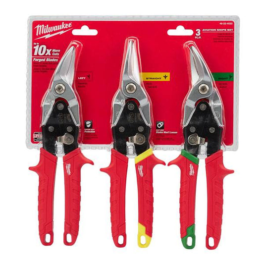 Milwaukee 3-Pack Aviation Snips