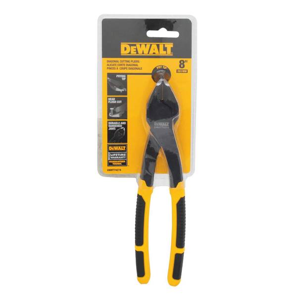 DEWALT 8" Diagonal Pliers with Prying Tip