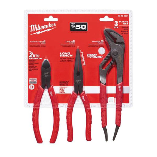 Milwaukee 3-Piece Pliers Kit