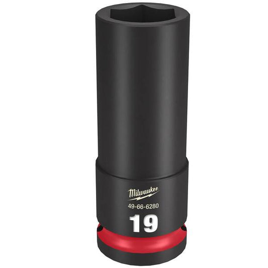 Milwaukee 1/2" Drive 19MM Deep 6 Point Socket