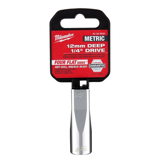 Milwaukee 1/4" Drive 12mm Deep Socket