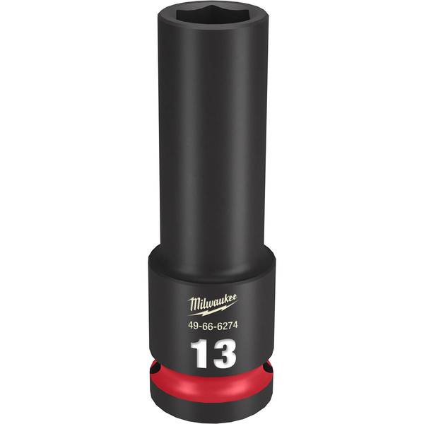 Milwaukee 1/2" Drive 13mm Deep 6 Point Socket