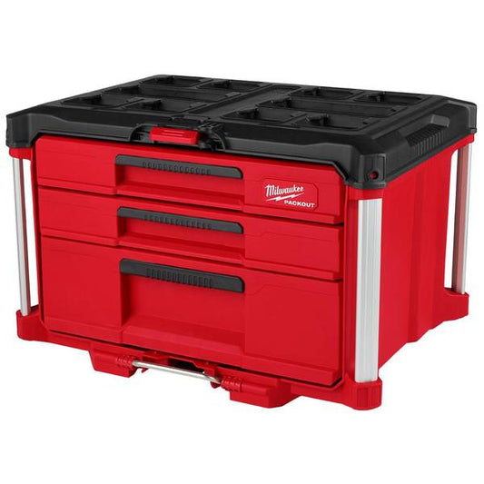 Milwaukee PACKOUT Multi-Depth 3-Drawer Tool Box