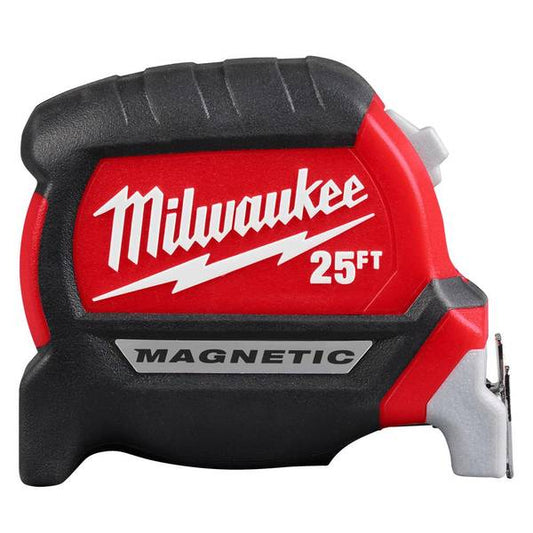 Milwaukee 25' Electrician's Compact Wide Blade Magnetic Tape Measure