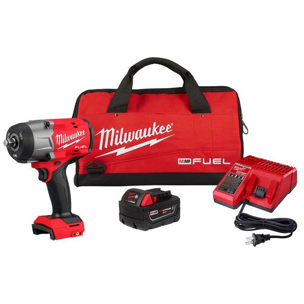 Milwaukee M18 FUEL 1/2" High Torque Impact Wrench with Friction Ring Kit