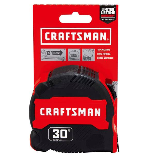 Craftsman 30' Compact Easy Grip Tape Measure