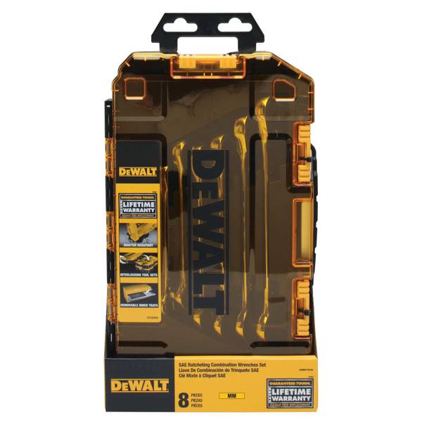 DEWALT 8-Piece Ratcheting Combination Wrench Set