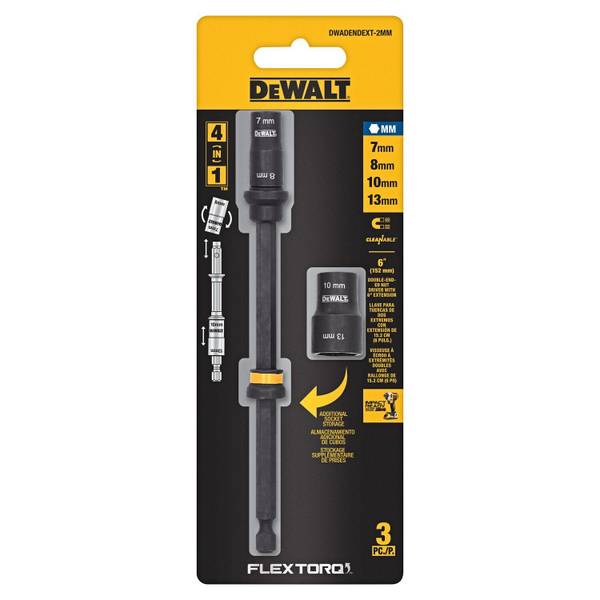 DEWALT FLEXTORQ 6" 4-in-1 Double Ended Nut Drivers