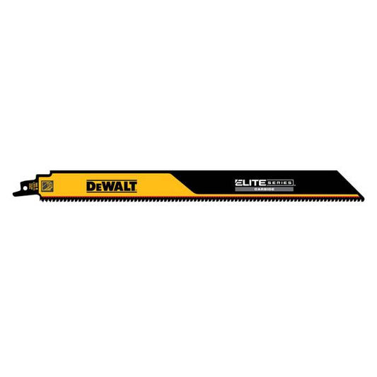 DEWALT ELITE SERIES 12" 8TPI Metal Cutting Carbide Tipped Reciprocating Saw Blade