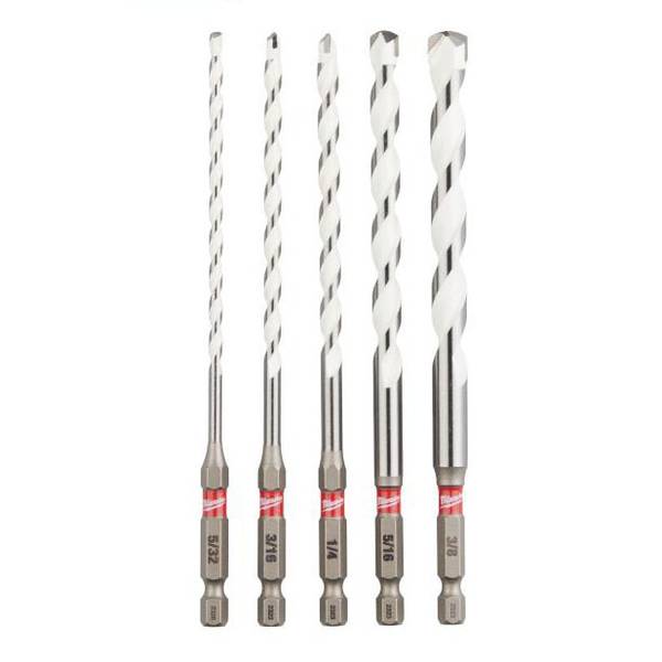 Milwaukee 5-Piece SHOCKWAVE Impact Duty Carbide Multi-Material Drill Bit Set