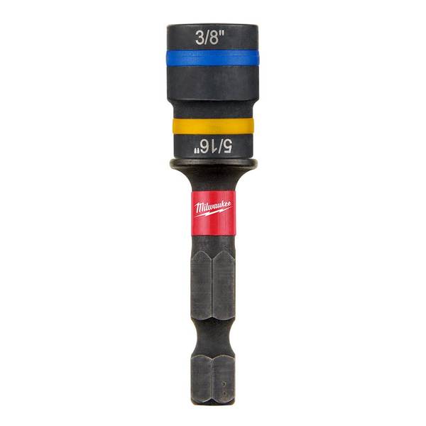 Milwaukee SHOCKWAVE Impact Duty 5/16" and 3/8" x 2-1/2" QUIK-CLEAR 2-in-1 Magnetic Nut Driver