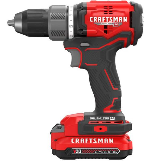 Craftsman V20* Cordless BRUSHLESS RP 1/2-in. Drill/Driver Kit