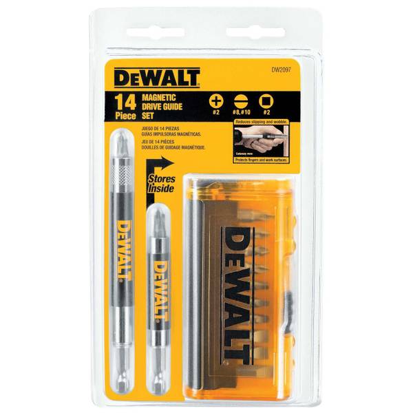 DEWALT 14-Piece Magnetic Drive Guide Set with Case