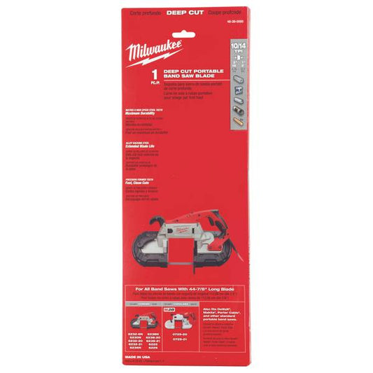 Milwaukee 10/14 TPI Standard Deep Cut Portable Band Saw Blade