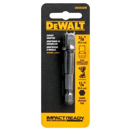 DEWALT 1/4" to 3/8" IMPACT READY Socket Adaptor