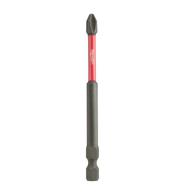 Milwaukee SHOCKWAVE 3-1/2" Impact Phillips #2 Power Bit