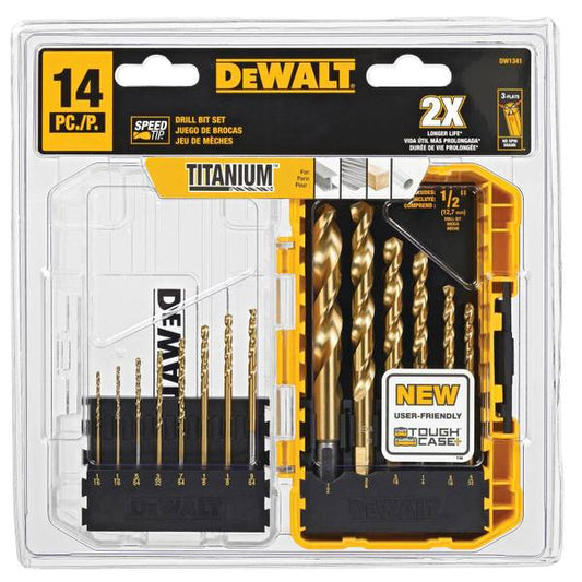 DEWALT IMPACT READY Titanium Nitride Coating Drill Bit Sets with ToughCase+ System