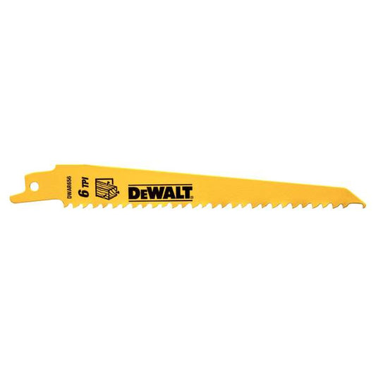 DEWALT 6" 6TPI Bi-Metal Reciprocating Saw Blade