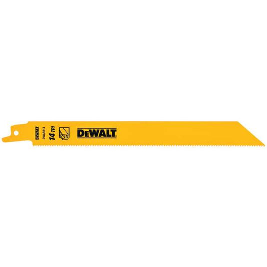 DEWALT 6" 14TPI Bi-Metal Reciprocating Saw Blade