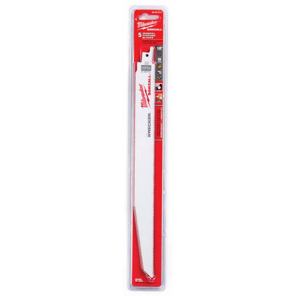 Milwaukee 5-Pack 12" WRECKER Multi-Material SAWZALL Blades