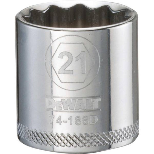 DEWALT 12 Point 3/8" Drive Socket 21 MM