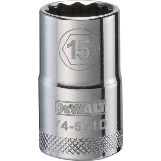 DEWALT 12 Point 1/2" Drive Socket 12 MM