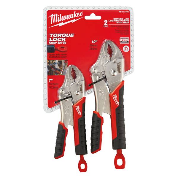 Milwaukee 2 Piece Pro Locking Pliers Set