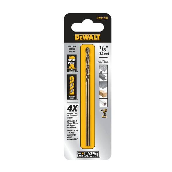 DEWALT 5/64" Pilot Point Industrial Cobalt Alloy Steel Drill Bit