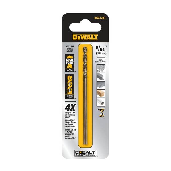 DEWALT 5/64" Pilot Point Industrial Cobalt Alloy Steel Drill Bit