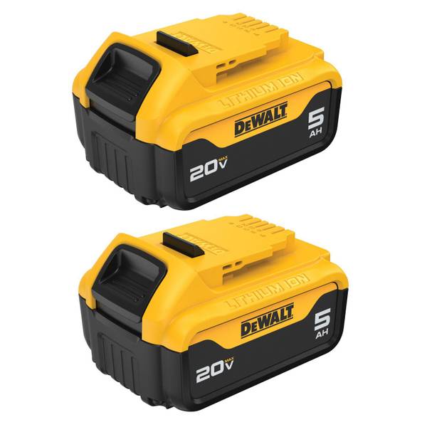 DEWALT 20V MAX XR 5Ah Battery 2-Pack